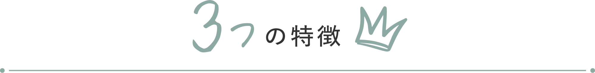 3つの特徴